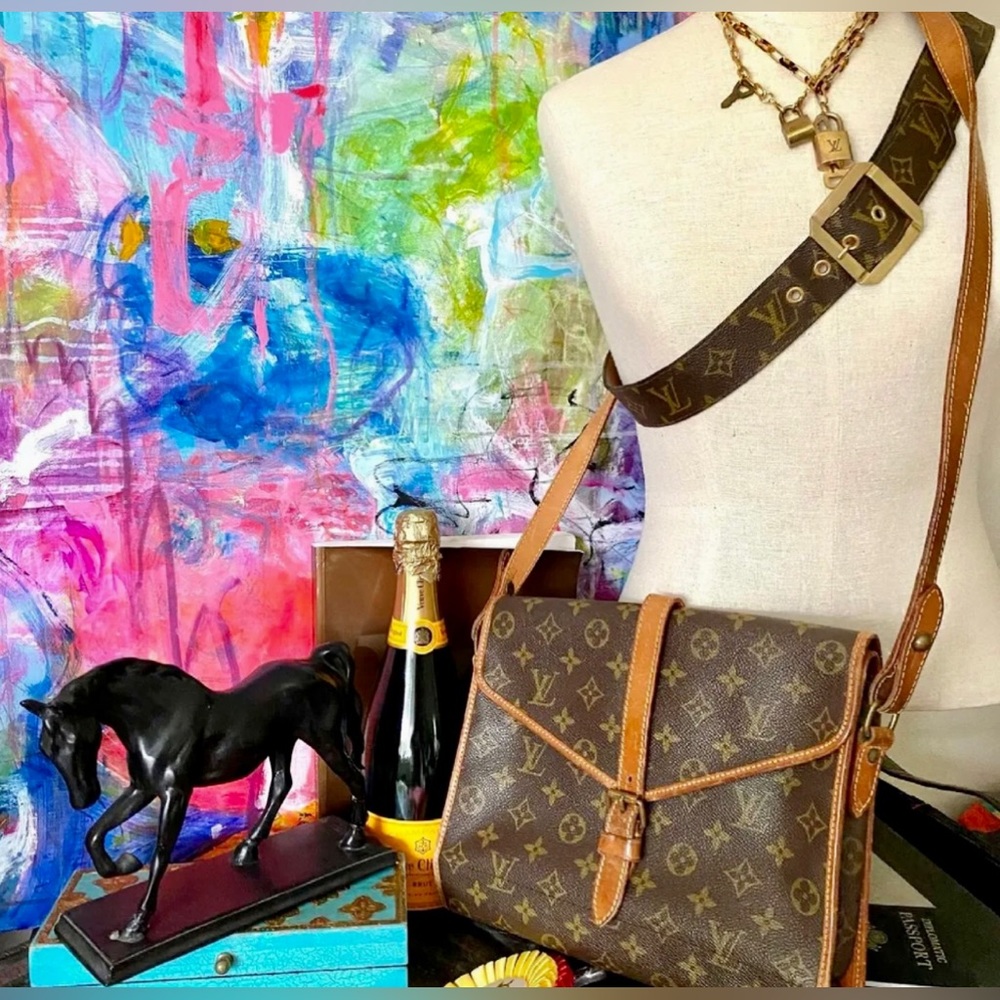 Vintage Rare LOUIS VUITTON Servette Portfolio Briefcase Tote Satchel Keepall LV